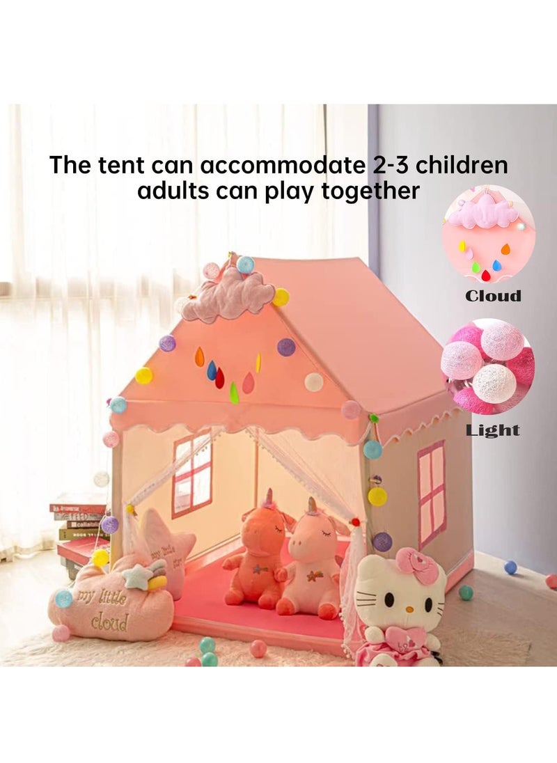 DUNISO - Kids Tent, Play Tent Playhouse For Kids Princess Castle Tent Gift Toys For Girl Play House For Toddler Children Indoor & Outdoor (51"x 39"x 47") - Image 1