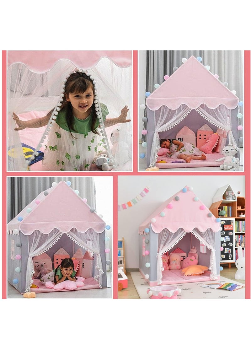 DUNISO - Kids Tent, Play Tent Playhouse For Kids Princess Castle Tent Gift Toys For Girl Play House For Toddler Children Indoor & Outdoor (51"x 39"x 47") - Image 1