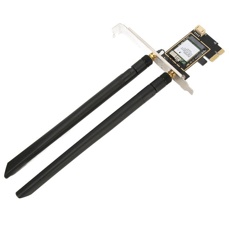 بطاقة واي فاي 6 لاسلكية PCIE بسرعة 1800 ميجابت في الثانية بتقنية MU-MIMO - بطاقة واي فاي PCIE مع بلوتوث 5.2 لنظامي ويندوز 10/11 - Image 3