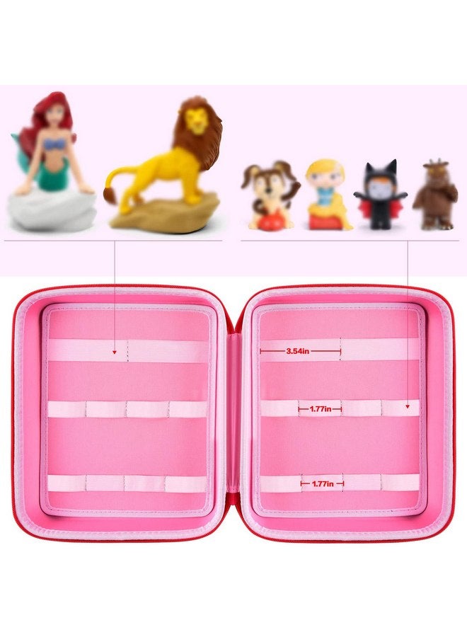 PAIYULE PAIYULE Case for Tonies Figures Audio Play Character, Figurine Storage Carrying Holder for TonieBox Characters for Kids, Toy Organizer Box-Bag Only, Red  - Image 1