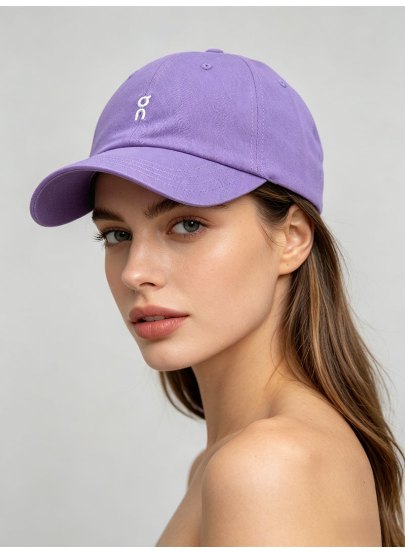 اون راننج On Running Classic Logo Baseball Cap, Lavender Purple Adjustable Cotton Dad Hat for Men & Women - Image 4
