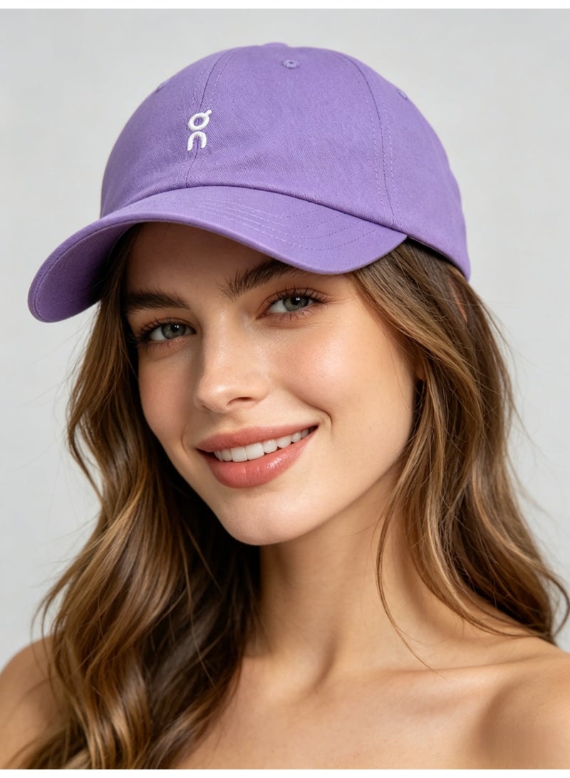اون راننج On Running Classic Logo Baseball Cap, Lavender Purple Adjustable Cotton Dad Hat for Men & Women - Image 2