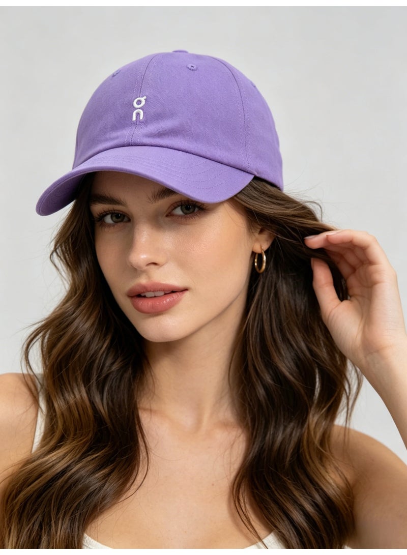 اون راننج On Running Classic Logo Baseball Cap, Lavender Purple Adjustable Cotton Dad Hat for Men & Women - Image 1