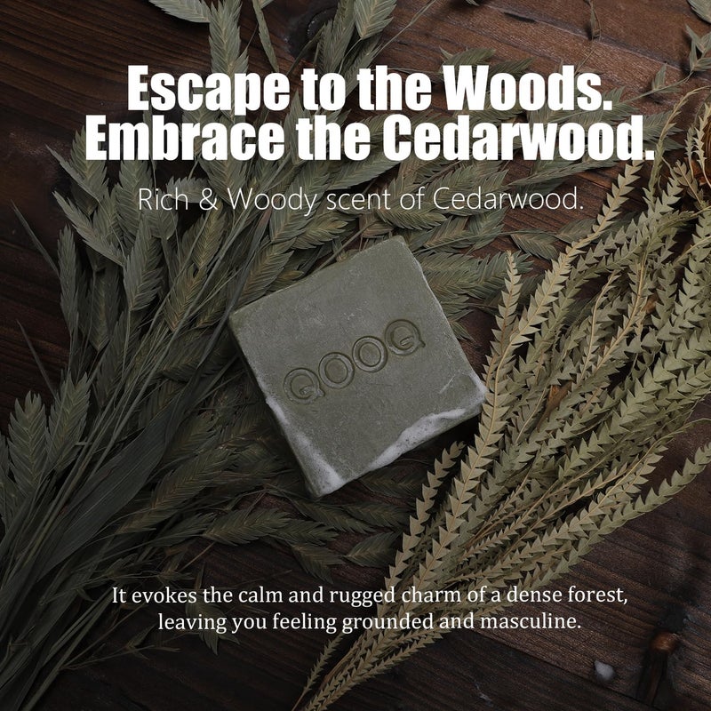 QOOQ Essential Oil Infused The Perfect Natural Bar Soap for Men Handcrafted for 12Hour Deodorization Smell Fresh Distinctive and Refined Safe for Sensitive Skin - Image 2
