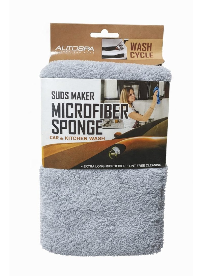 AUTOSPA Microfiber Wash Sponge