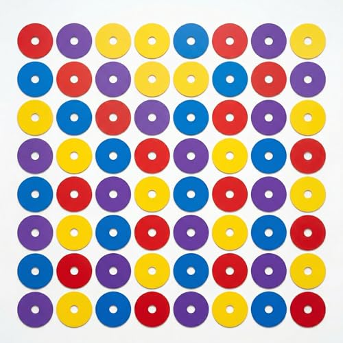 Japard Flat Cones, 48 Pcs 6 Inch Spot Markers, Flat Soccer Cones for Training, Field Court Markers, Soccer Disc, Practice Cones, Training Equipment, Agility Practice, Football - Image 4