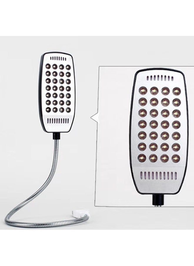 Generic - Small Night Light Eye Protection Study Desk Lamp Stall Usb Direct Plug Computer Lamp Switch Usb28-Color:White.-Dimensions:42cm - Image 1