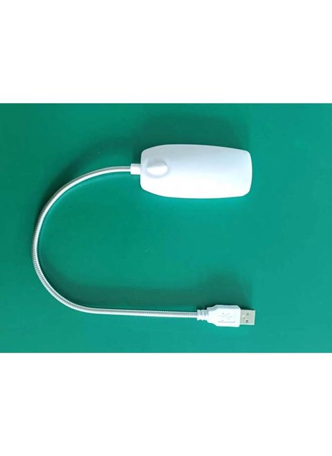 Small Night Light Eye Protection Study Desk Lamp Stall Usb Direct Plug Computer Lamp Switch Usb28-Color:White.-Dimensions:42cm