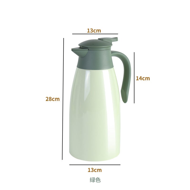 Stainless Steel 304 Vacuum Coffee Pot Double Layer Welcome Pot Large Capacity Pot Household Thermos 2L Thermos Pot - Image 1
