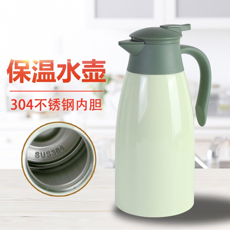Stainless Steel 304 Vacuum Coffee Pot Double Layer Welcome Pot Large Capacity Pot Household Thermos 2L Thermos Pot - Image 2