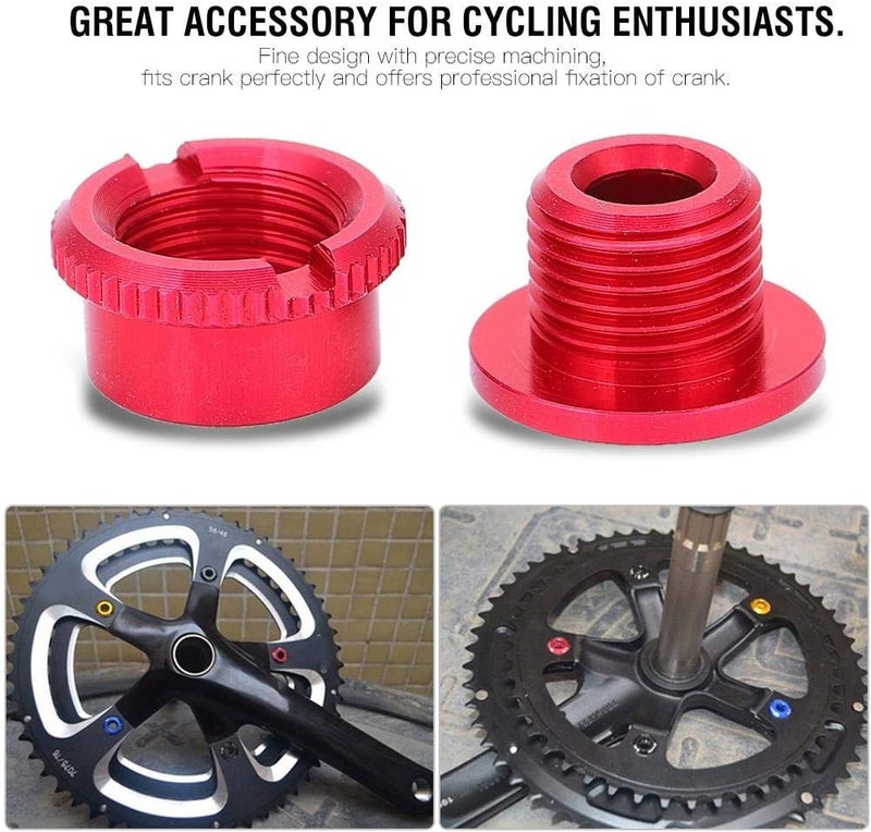comfrt Crank Bolts, Bike Chainwheel Screws Chainring Crankset Bolts and Nuts Bicycle Accessory for Single Dental Plate - Image 3