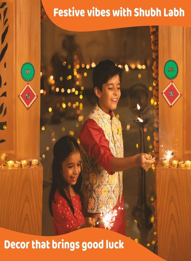 jackinthebox Diwali 4-in-1 Craft Kit for Kids & Adults, Great Diwali Gift for Girls, Boys 5 Years and up, 4 Activities - Rangoli, Shubh Labh Door Greetings, Diwali Lantern & Diwali Story Book - Image 3