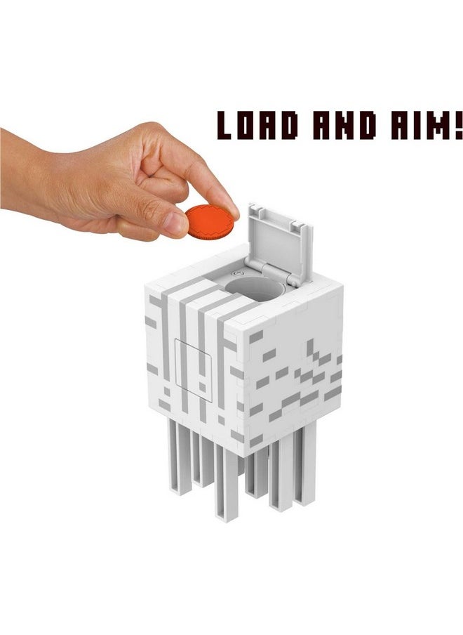 Mattel Games Mattel Minecraft Toys | Fireball Ghast Figure with 10 Shooting Discs | Video-Game Collectible | Gifts for Kids and Fans  - Image 3