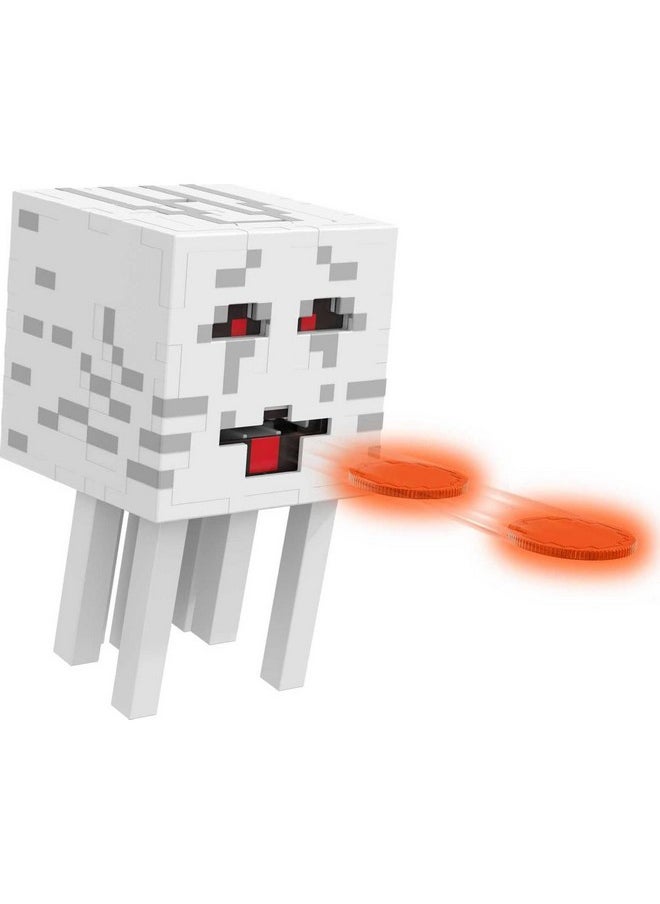 Mattel Games Mattel Minecraft Toys | Fireball Ghast Figure with 10 Shooting Discs | Video-Game Collectible | Gifts for Kids and Fans  - Image 1