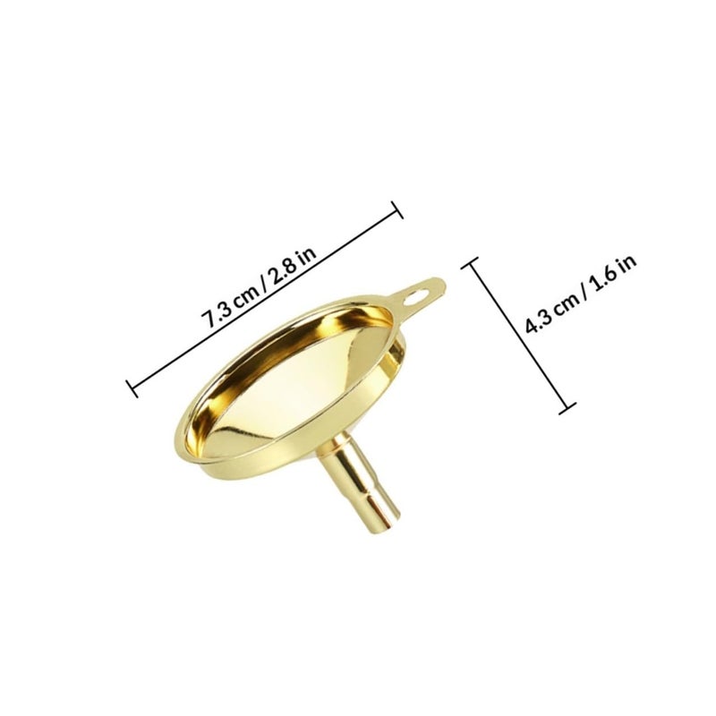 304 Stainless Steel Wine Funnel Set Gold Silver Mirror Polished Kitchen Bar Tool - Image 3