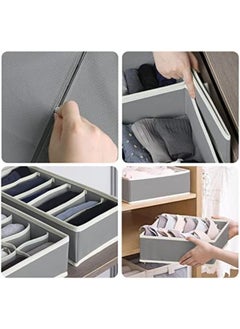 Sitake 8 Set Foldable Closet Underwear Organizer, Storage Boxes Under Bed Organizer For Underwear, Bras, Socks, Ties, Belts, Tank Tops - Drawer Dresser Divider - Closet Organizers - 8 Pack (Gray) - pzsku/Z3C529E17996E71990DB3Z/45/_/1725190635/ba881d26-3dc1-4b24-8fc9-1e1d923f21ed