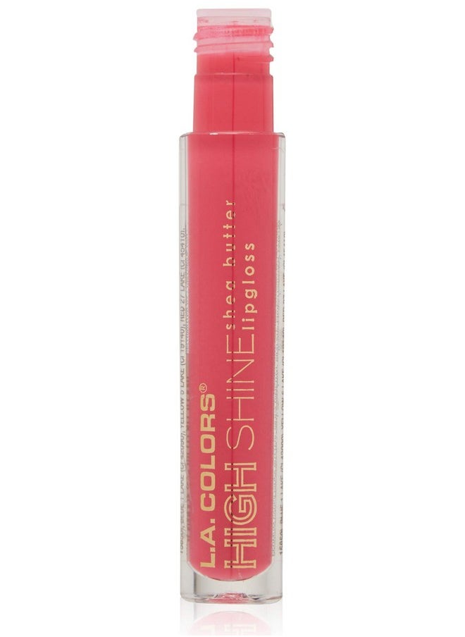 L.A. Colors High Shine Shea Butter Lip Gloss, Flaunt, 0.14 Ounce  - Image 1