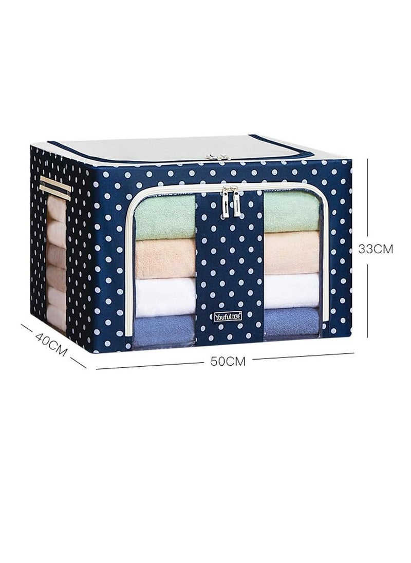 Generic - Convenient Foldable Storage Bag Clothes Blanket Quilt Closet Sweater Organizer Box Pouches Storage Drawers Organizers（66L） - Image 1