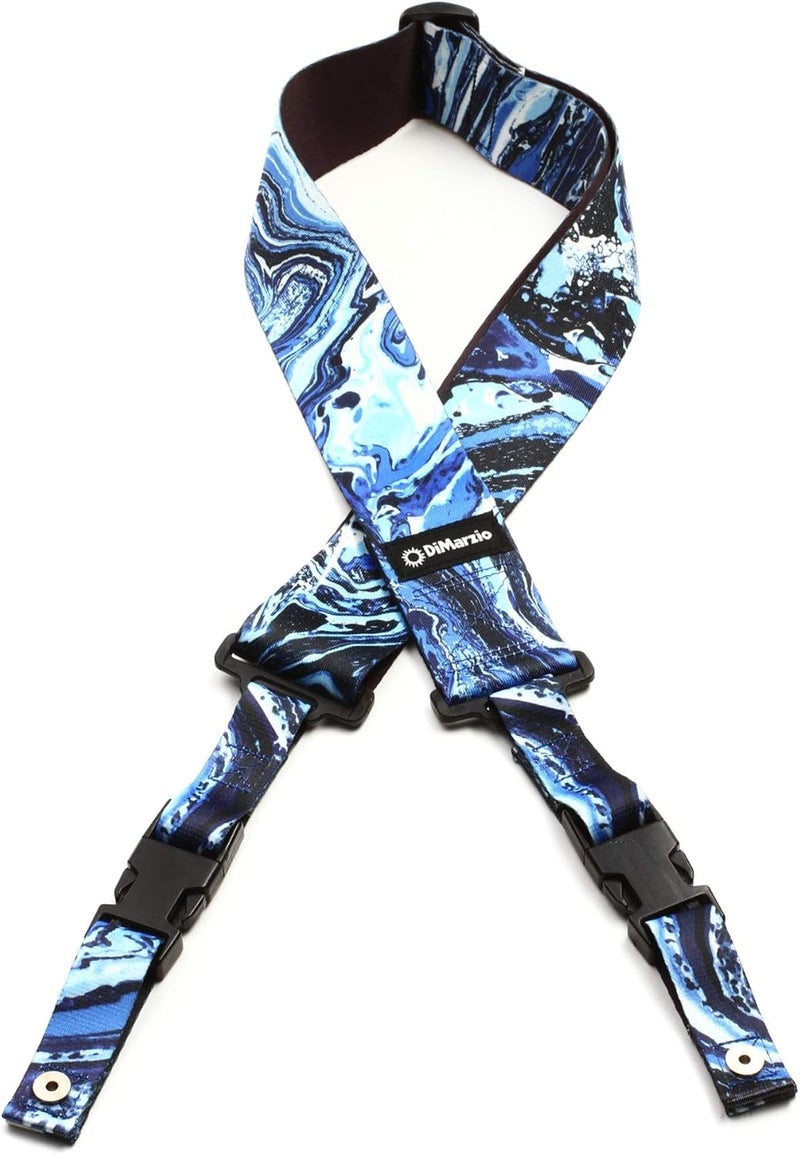 DiMarzio DD2240 Cliplock Guitar Strap - Blue Universe