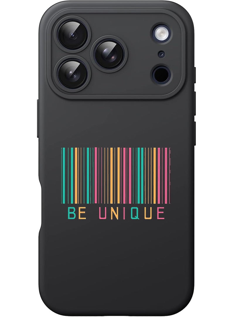 Theodor Protective Slim Fit Case Liquid Silicone Cover with Full Body Protection Anti-Scratch Shockproof Case For Apple iPhone 17 Pro Max (Black) Be unique - Image 1