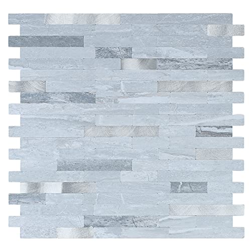 Midcard 10 Sheets Peel and Stick Backsplash PVC Wall Tile,for Kitchen Backsplash - Image 1