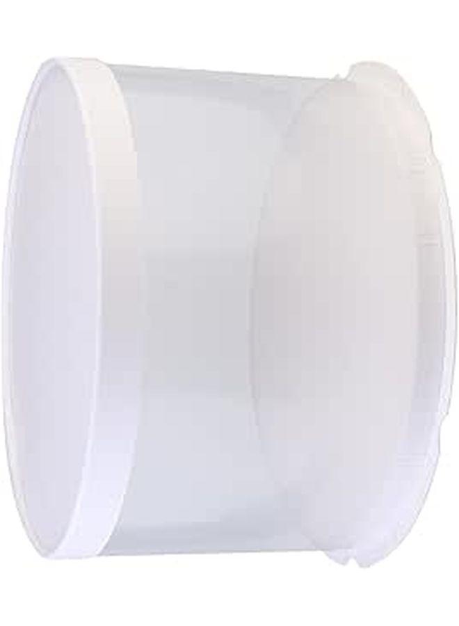 White Single Layer 8 Inch Paper Cake Box Disposable Takeout Container - Image 1
