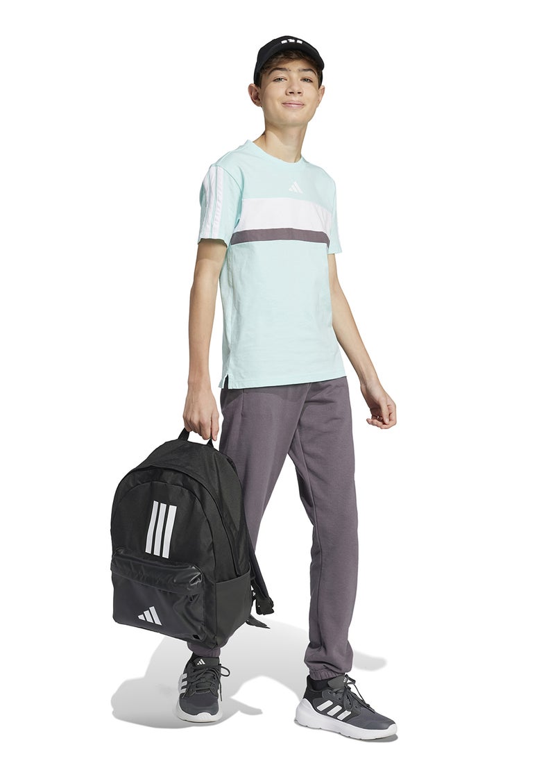 Adidas - Youth Seasonal Essentials Tiberio 3 Stripes T-Shirt - Image 1