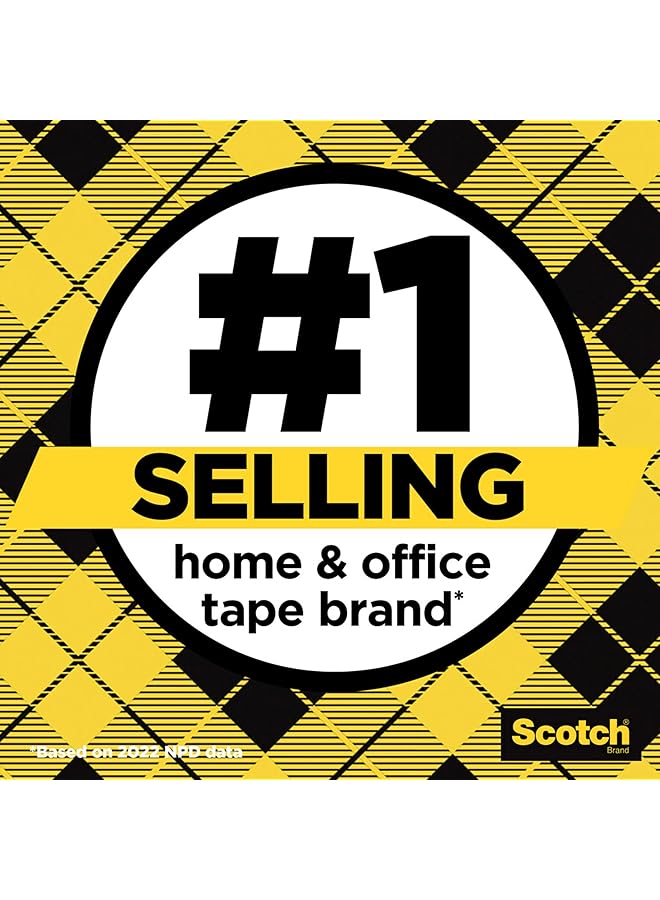 Scotch  Double Sided Tape Permanent 1 2 In X 400 In 2 Dispensers Pack 137Dm 2 - Image 3