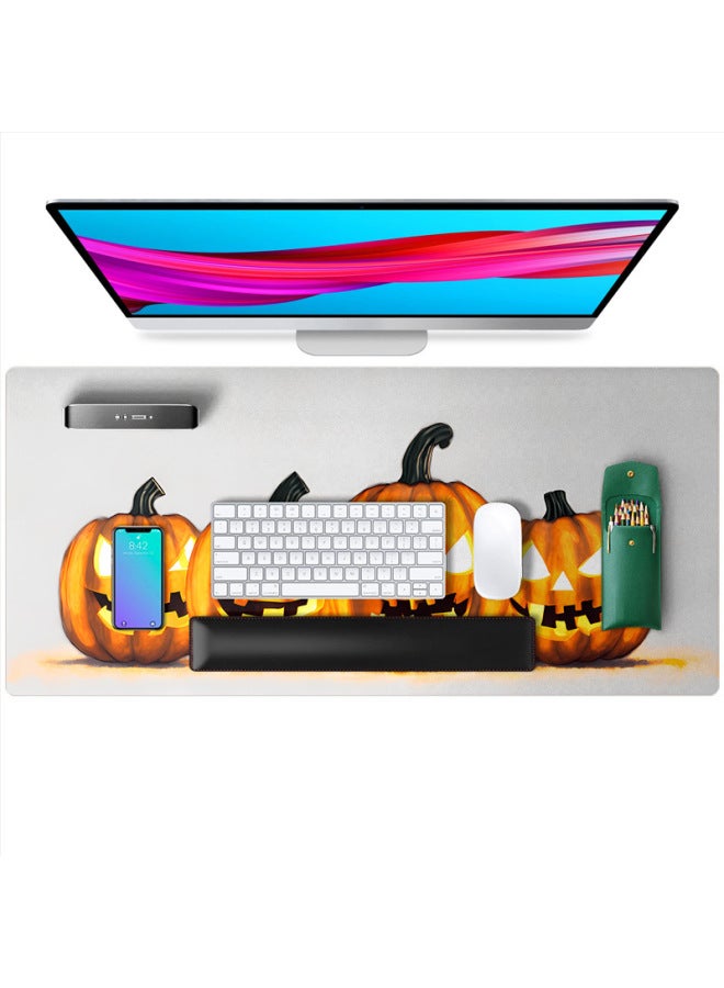 Loquat Leather Mouse Pad Ghost Festival Oversized Pad Computer Book Desk Pad Office Pattern Logo Mouse Pad-Color:90*40*0.2-Pattern:00-17  - Image 5