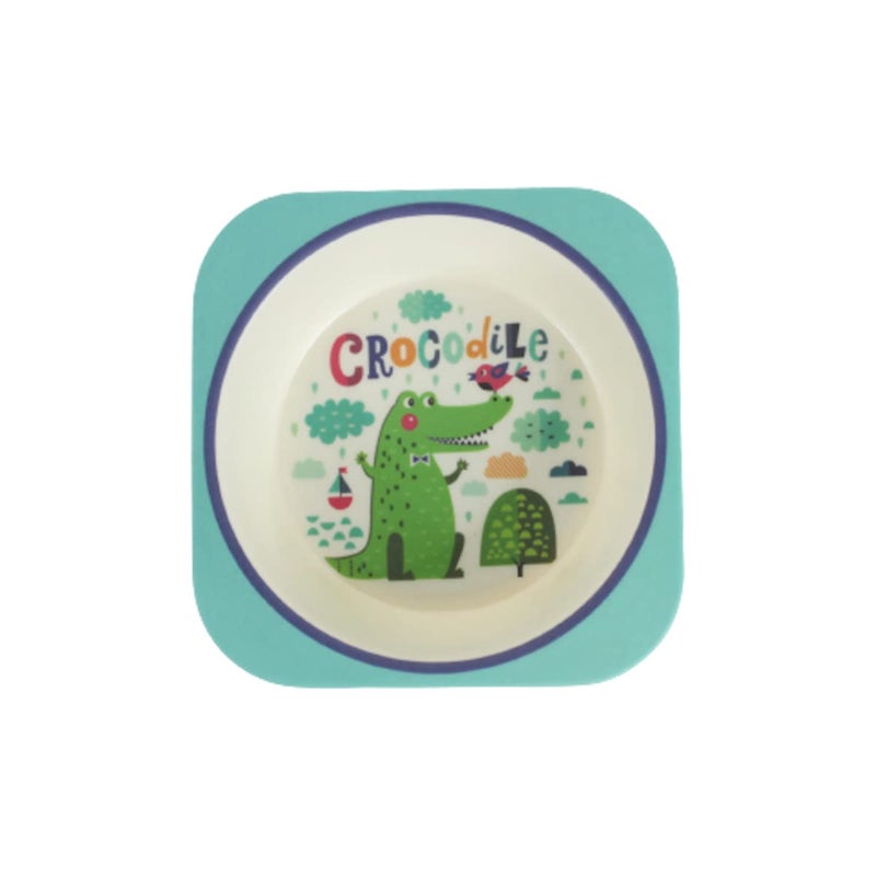 Wonderland Bamboo Fibre (Set of 5) Bowl, Spoon, Fork, Glass, Plate Design 4 - Image 5