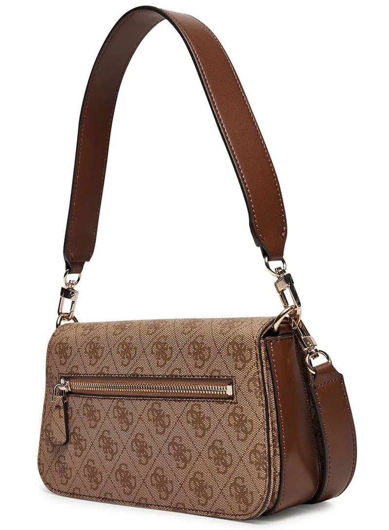 Guess Latte Brown Women Shoulder Bag Hwesg951320 - Image 3