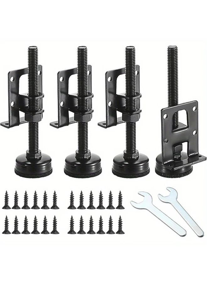 4pcs Heavy Duty Adjustable Leveling Feet Industrial Grade Anti Rust Chemical Resistant - Image 1