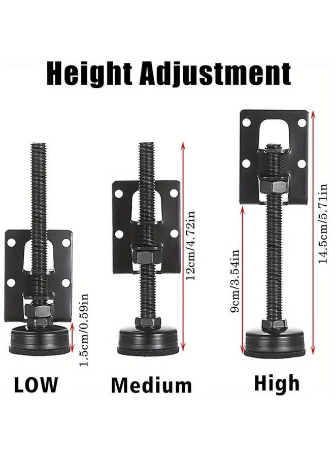 4pcs Heavy Duty Adjustable Leveling Feet Industrial Grade Anti Rust Chemical Resistant - Image 5