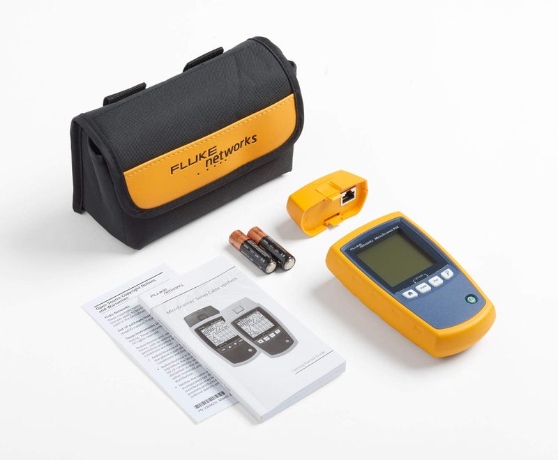 Fluke Networks - 5018508 MS-POE MicroScanner Copper Cable Verifier and PoE tester for RJ-45 Category 5-6A Ethernet Cables, Identifies Supplied Class 0-8 Power from Ethernet PSE Devices - Image 3