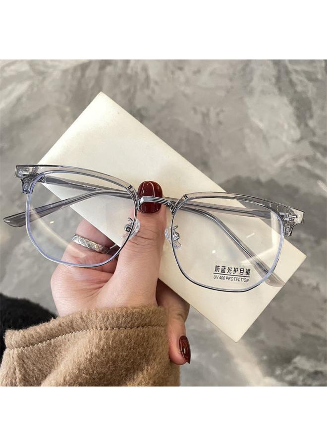 Generic Eyebrow Frame Myopia Glasses Men's Korean-style Trendy Anti-blue Light Tech Men Can Be Equipped With Power Flat Glasses Frame 
