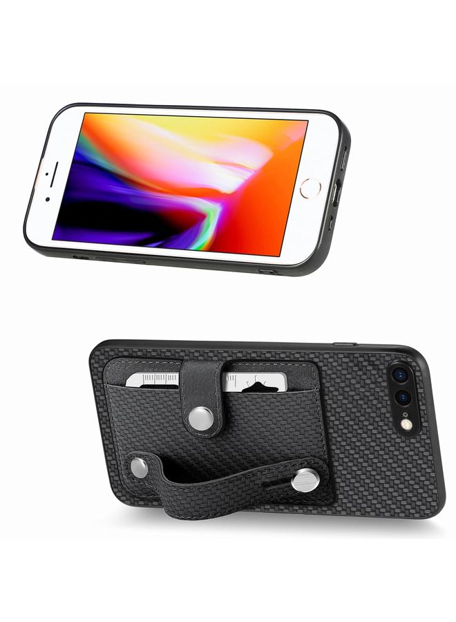 اس-توب جراب لهاتف iPhone 7 Plus / 8 Plus مزود بسوار معصم ومحفظة بطاقات وغطاء خلفي وحافظة هاتف مع سكين أداة - Image 2