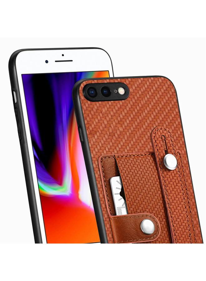 اس-توب جراب لهاتف iPhone 7 Plus / 8 Plus مزود بسوار معصم ومحفظة بطاقات وغطاء خلفي وحافظة هاتف مع سكين أداة - Image 4
