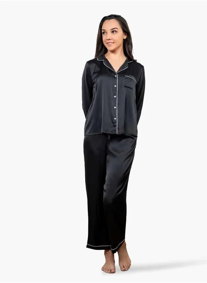 أدريا Ls Classic Long Pj Set For Female
