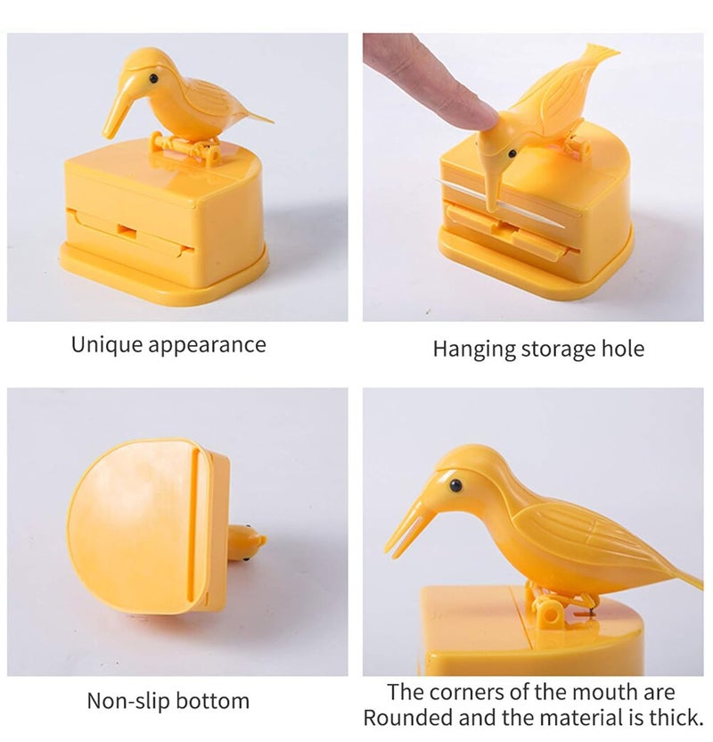 MEZON MEZON Cute Bird Toothpick Dispenser Bird Shape Toothpick Holder Box With Toothpicks for Home Kitchen Party Hotel Restaurant Multi Color - Image 5