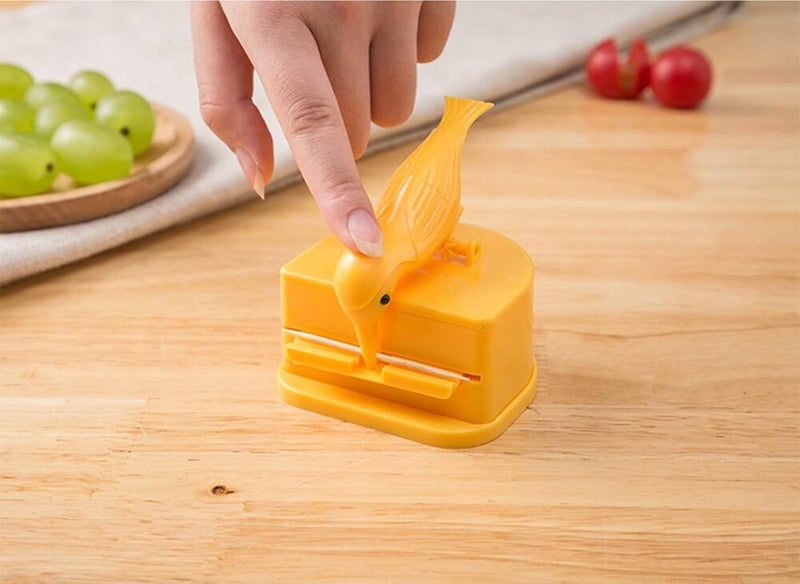 MEZON MEZON Cute Bird Toothpick Dispenser Bird Shape Toothpick Holder Box With Toothpicks for Home Kitchen Party Hotel Restaurant Multi Color - Image 3