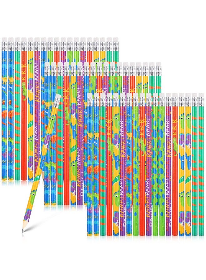 تيلينغ أقلام رصاص ديناصور مع ممحاة للأطفال، أقلام رصاص ملونة متنوعة، أقلام خشبية ممتعة مبتكرة لحفلات ذات طابع ديناصور، أقلام جوائز وحوافز، لوازم العودة إلى المدرسة (36 قطعة) - Image 1
