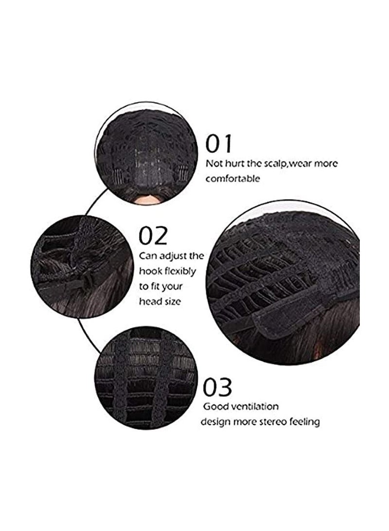 إستيل شعر مستعار مقاوم للحرارة من ألياف Eestelle ، ذو مظهر طبيعي ، مجعد ، مموج ، مستقيم ، طويل ، قصير ، أسود ، بني ، من أجل الحفلات التنكرية للاستخدام اليومي ، شعر مستعار اصطناعي بديل للنساء الموضة - Image 4