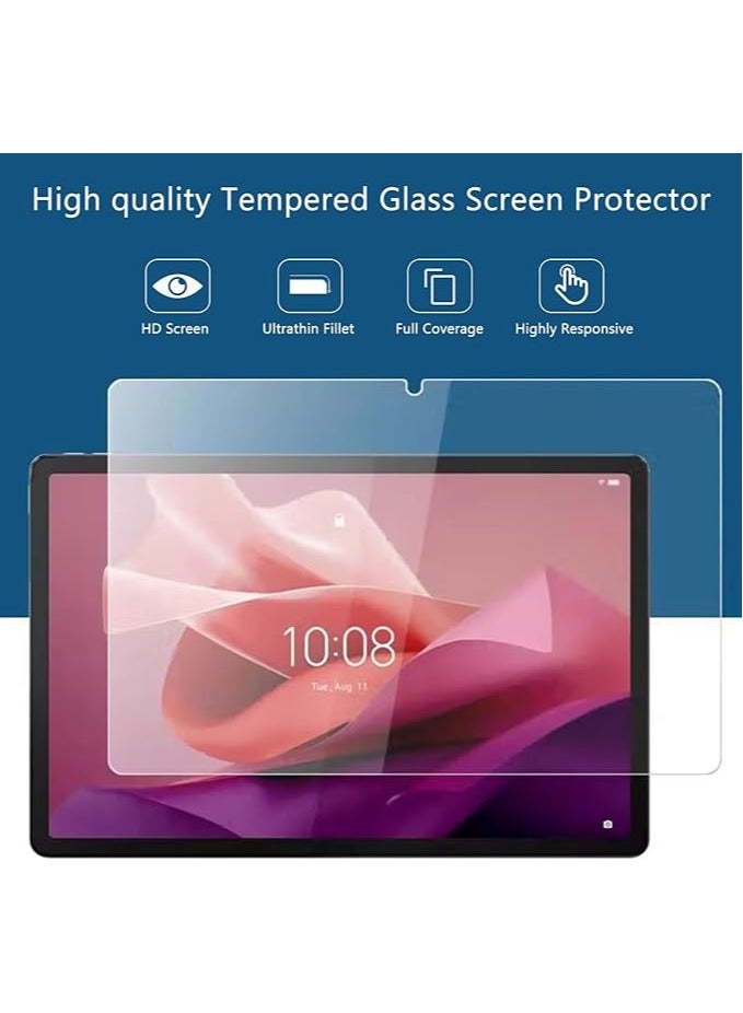 general Tempered Glass Screen Protector for Lenovo Tab P12 12.7, 2023 Edition, 9H Hardness, Scratch Resistant, Fingerprint Resistant, Air Bubble Resistant, Clear Full Cover for Lenovo P12 12.7" Tablet - Image 2