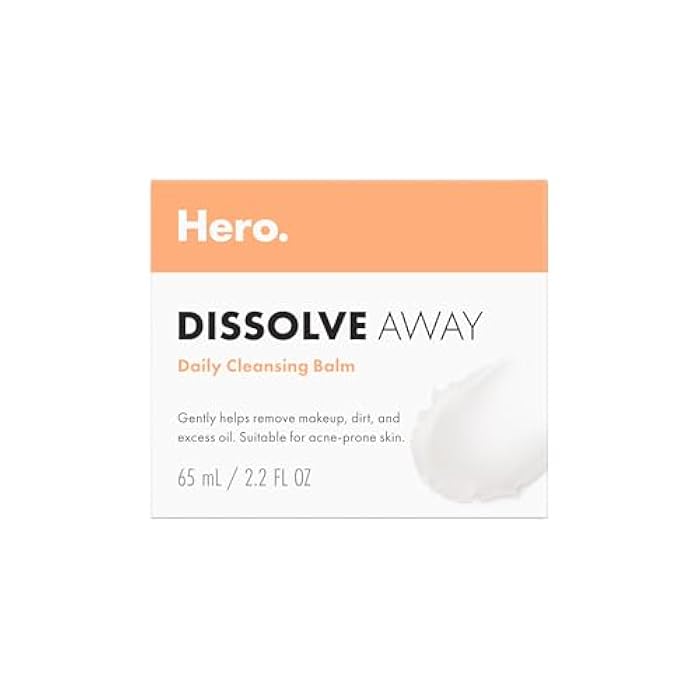 HERO COSMETICS Dissolve Away Daily Cleansing Balm - Helps Remove Makeup and Grime - Won’t Clog Pores - Suitable for Sensitive and Acne-Prone Skin (2.2 fl oz) - Image 1