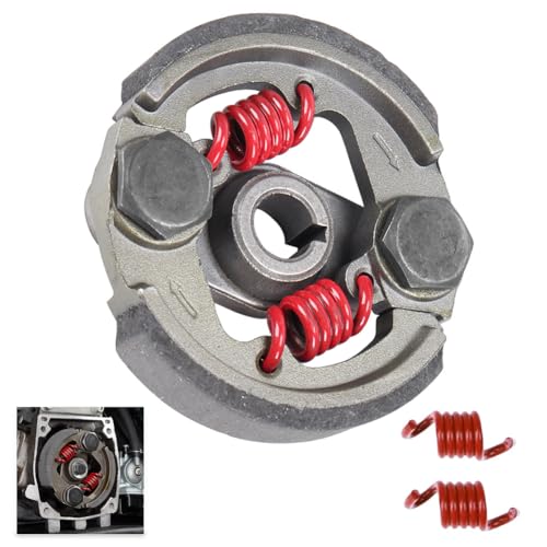 Cylemoto Heavy Duty Clutch Pad Extra 2 Springs 43cc 47cc 49cc 50cc 2Stroke Engine Racing Clutch Pads for Mini Moto Pocket Rocket Kid Bike ATV SYX Moto Gray - Image 1