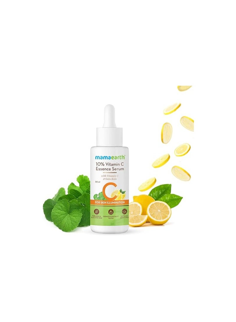 Mamaearth Mamaearth 10% Vitamin C Face Serum, Essence Serum with Vitamin C and Gotu Kola for Skin Illumination - 30ml  - Image 2