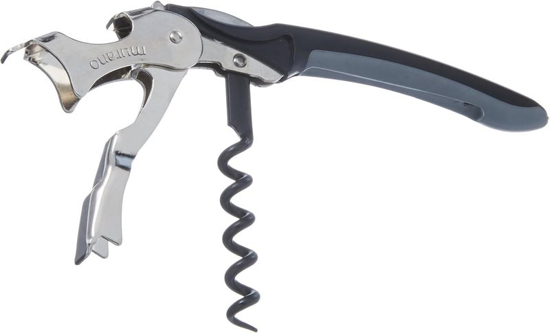3165-BU Soft-Touch Murano Two-Step Waiter Corkscrew with Nonstick Spiral