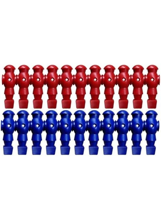 Red Blue Foosball Table Players 22 Pcs Replacement Parts For Standard Table Football Games - Image 2