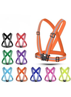 Estelle Adjustable Reflective Vest Safety Belt And Safety Jacket,  With High Visibility are available  (Orange)  - Image 1