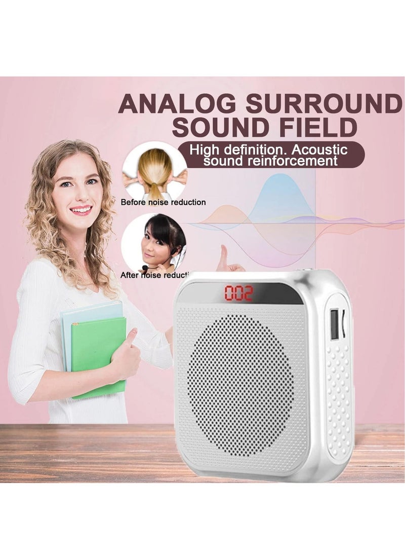 Voice Amplifier with Wired Microphone Headset Portable Rechargeable PA System Speaker Personal Microphone Speech Amplifier Loudspeaker for Teachers Tour Guides and Coaches Metting and Yoga Fitness - Image 2
